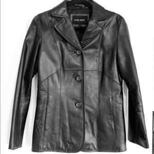 Nine West 100% Leather Jacket